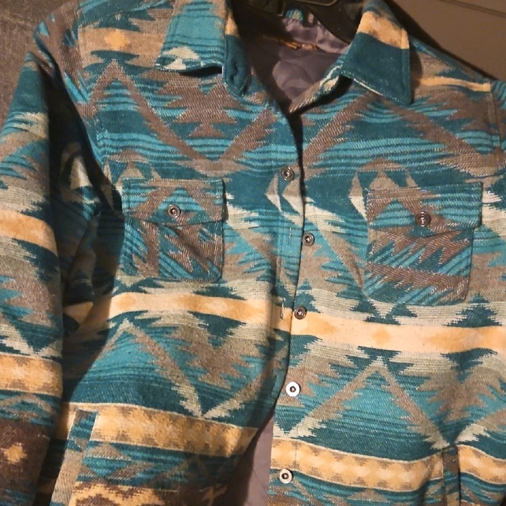 Vintage Aztec Patterned Jacket